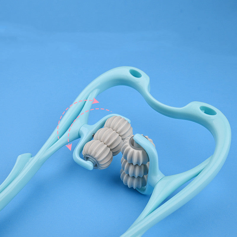 6-Wheel Neck Massager Roller – Deep Tissue Pain Relief Tool
