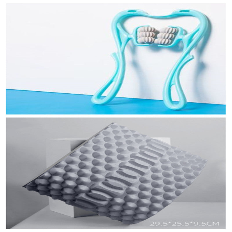 6-Wheel Neck Massager Roller – Deep Tissue Pain Relief Tool