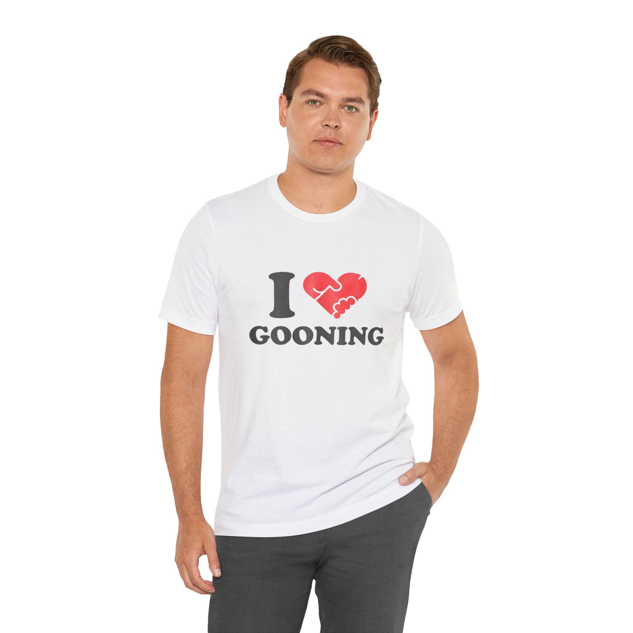 I Heart Gooning T‑Shirt — Funny Novelty Graphic Tee for Fans & Humor Lovers