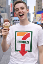 7 Inches Arrow Graphic Tee - Retro Gas Station Logo T-Shirt