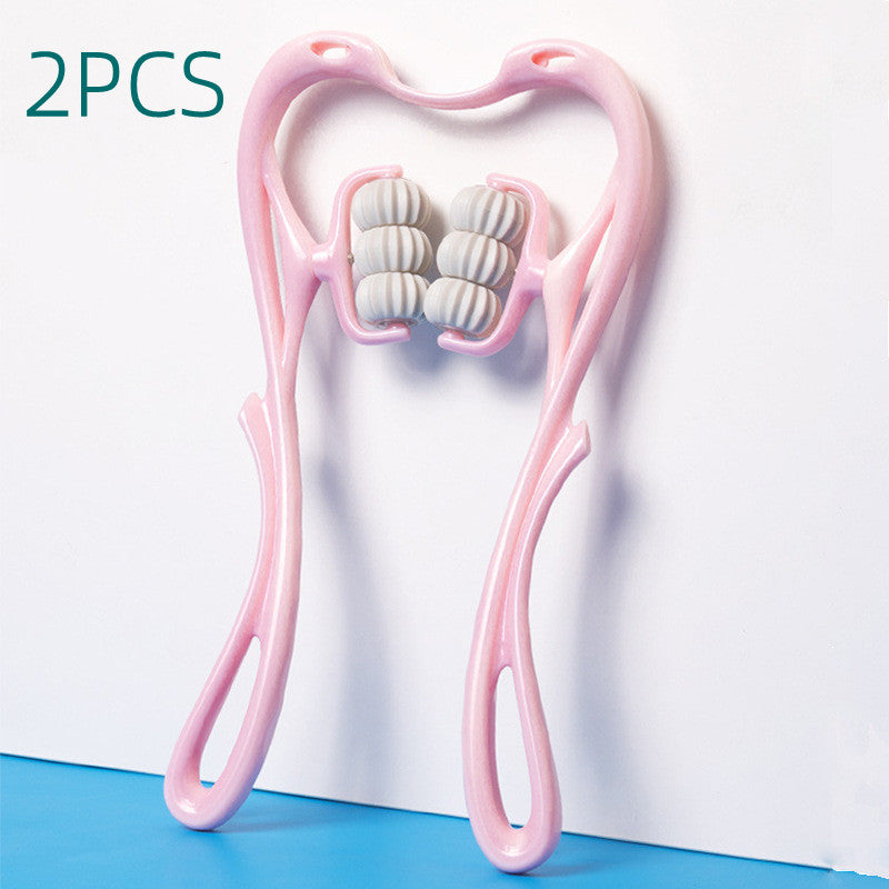 6-Wheel Neck Massager Roller – Deep Tissue Pain Relief Tool