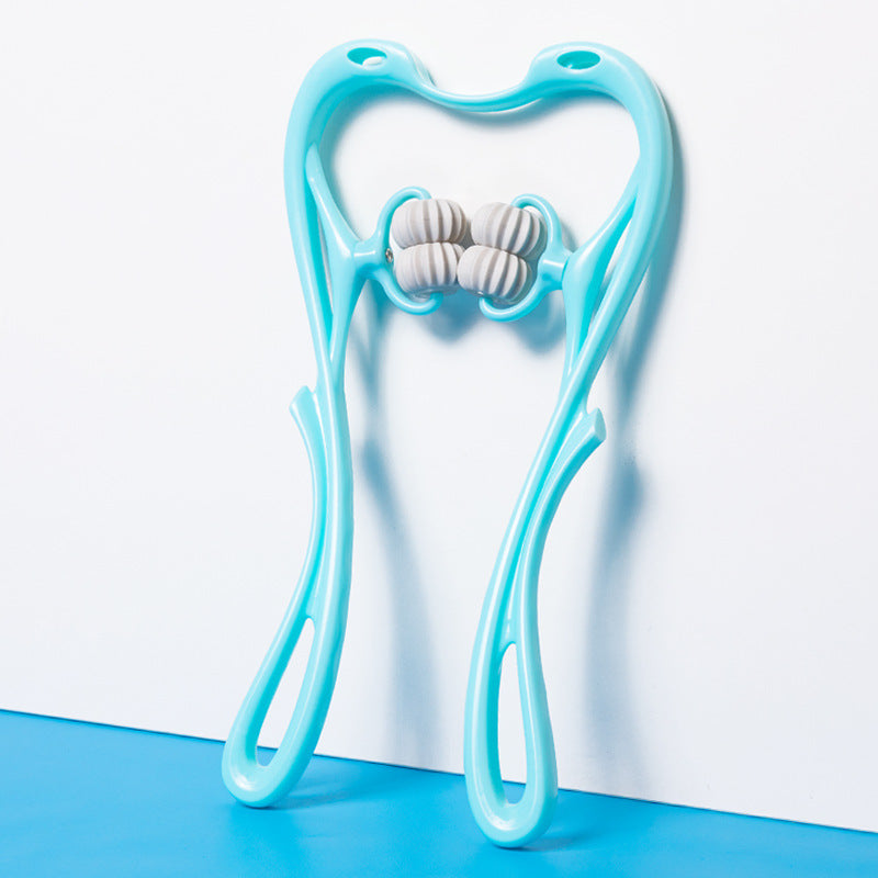 6-Wheel Neck Massager Roller – Deep Tissue Pain Relief Tool