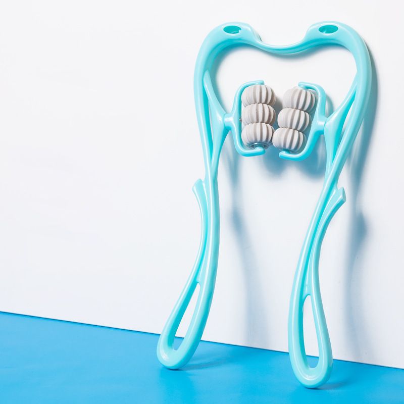 6-Wheel Neck Massager Roller – Deep Tissue Pain Relief Tool