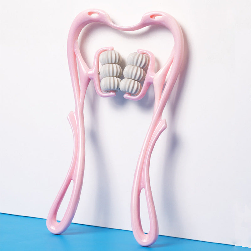 6-Wheel Neck Massager Roller – Deep Tissue Pain Relief Tool