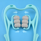 6-Wheel Neck Massager Roller – Deep Tissue Pain Relief Tool